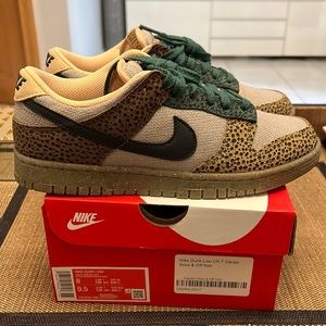 Nike dunk low safari golden moss